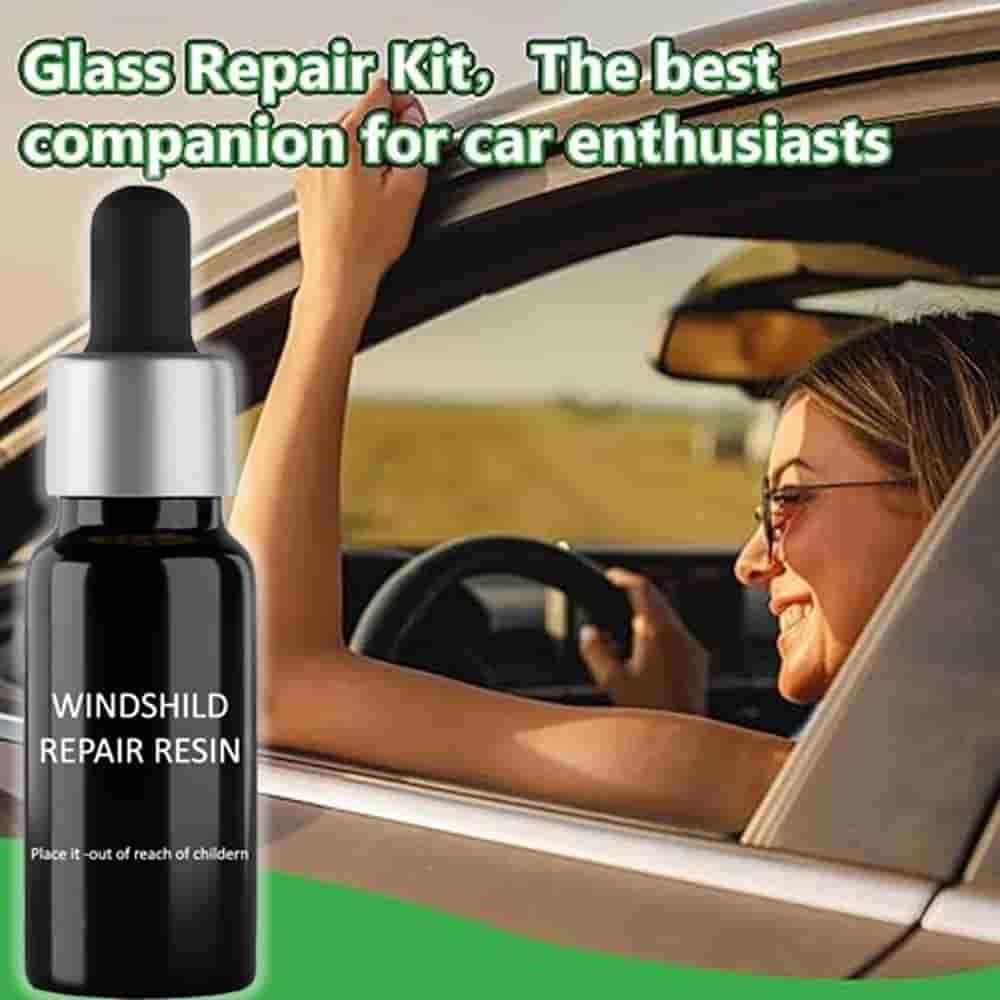 Glass Repair Serum Kit – Quick Fix for Cracked Glass & Windshields (Pack of 2)