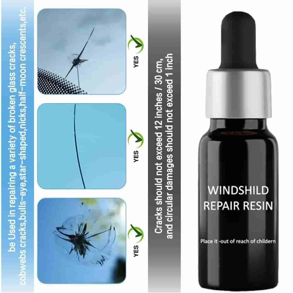 Glass Repair Serum Kit – Quick Fix for Cracked Glass & Windshields (Pack of 2)