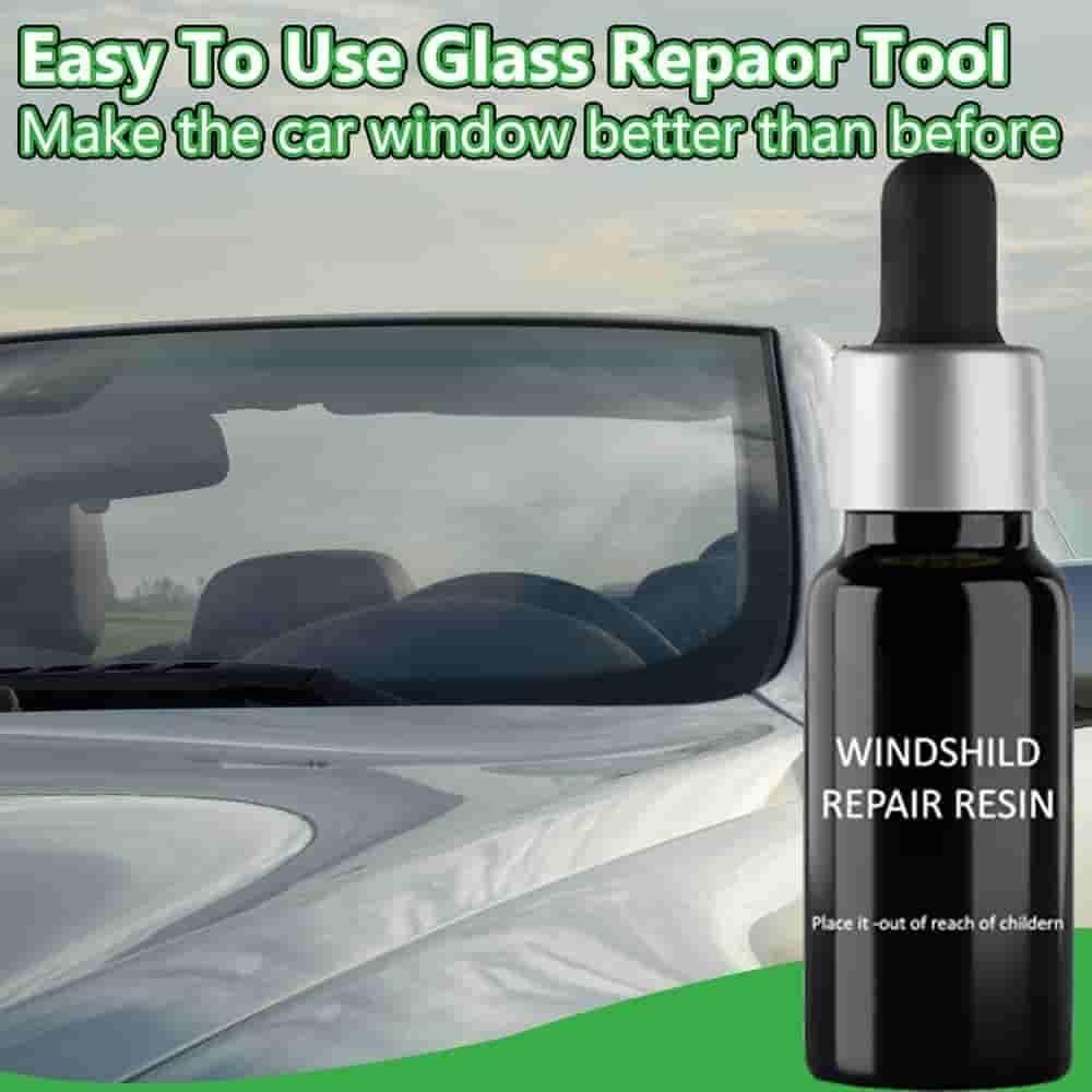 Glass Repair Serum Kit – Quick Fix for Cracked Glass & Windshields (Pack of 2)