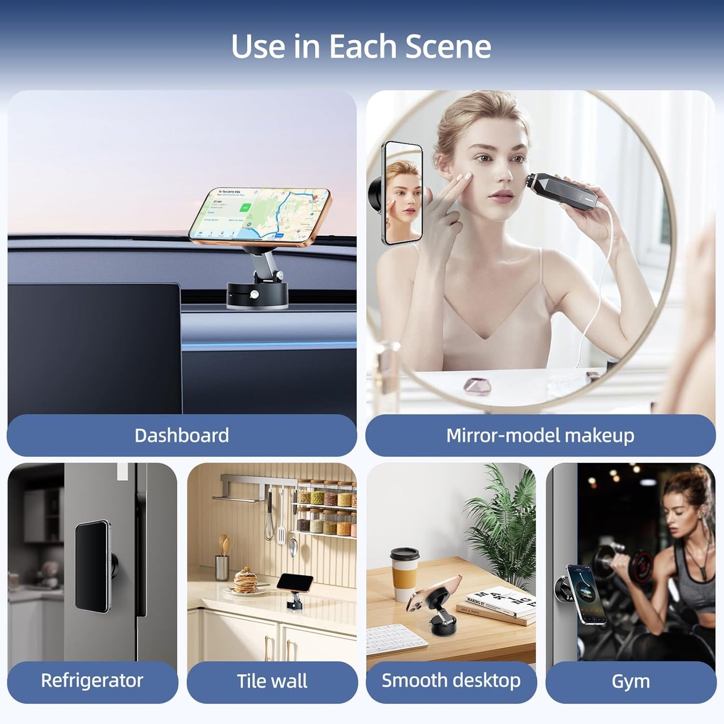 Striqlo Magnetic Phone Mount – Foldable & 360° Rotatable Grip